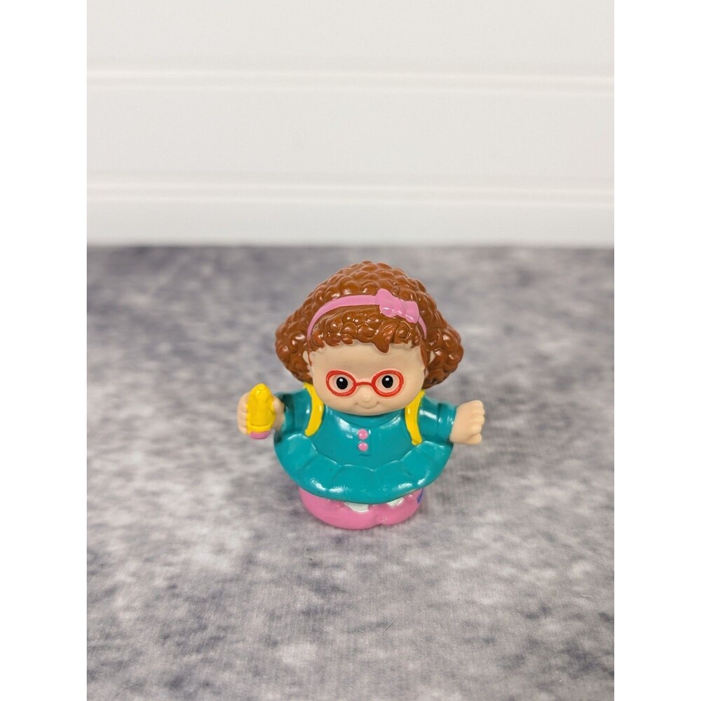 FISHER PRICE Little People MAGGIE School Girl Holding Pencil